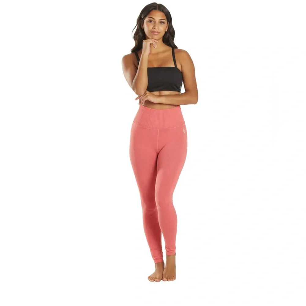 NWT Free People Good Karma Leggings in Pomelo - XS/S - Picture 4 of 8